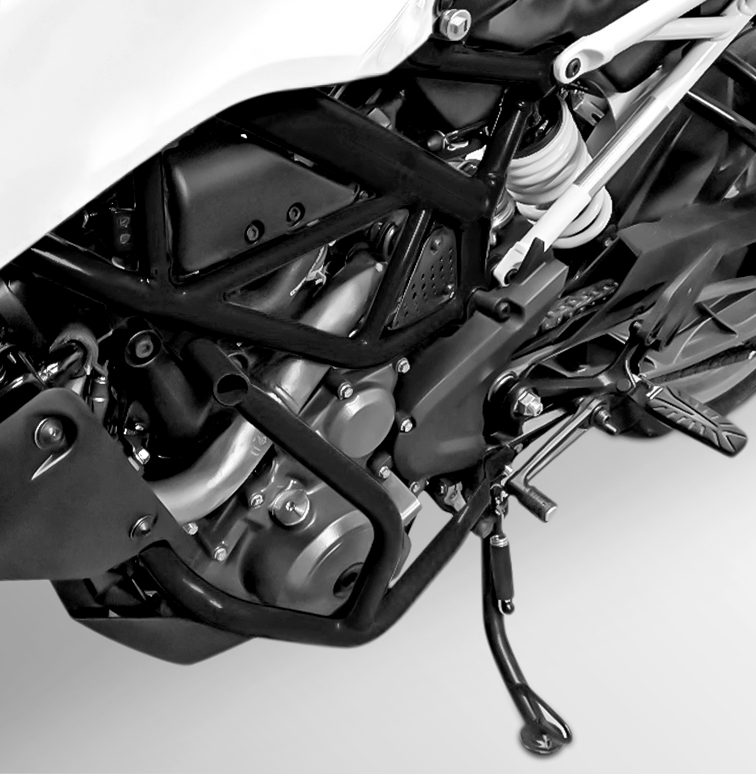 Sturzbügel Motor Rahmen Schutz für Yamaha MT-09, FZ-09, 2015-2020, schwarz 