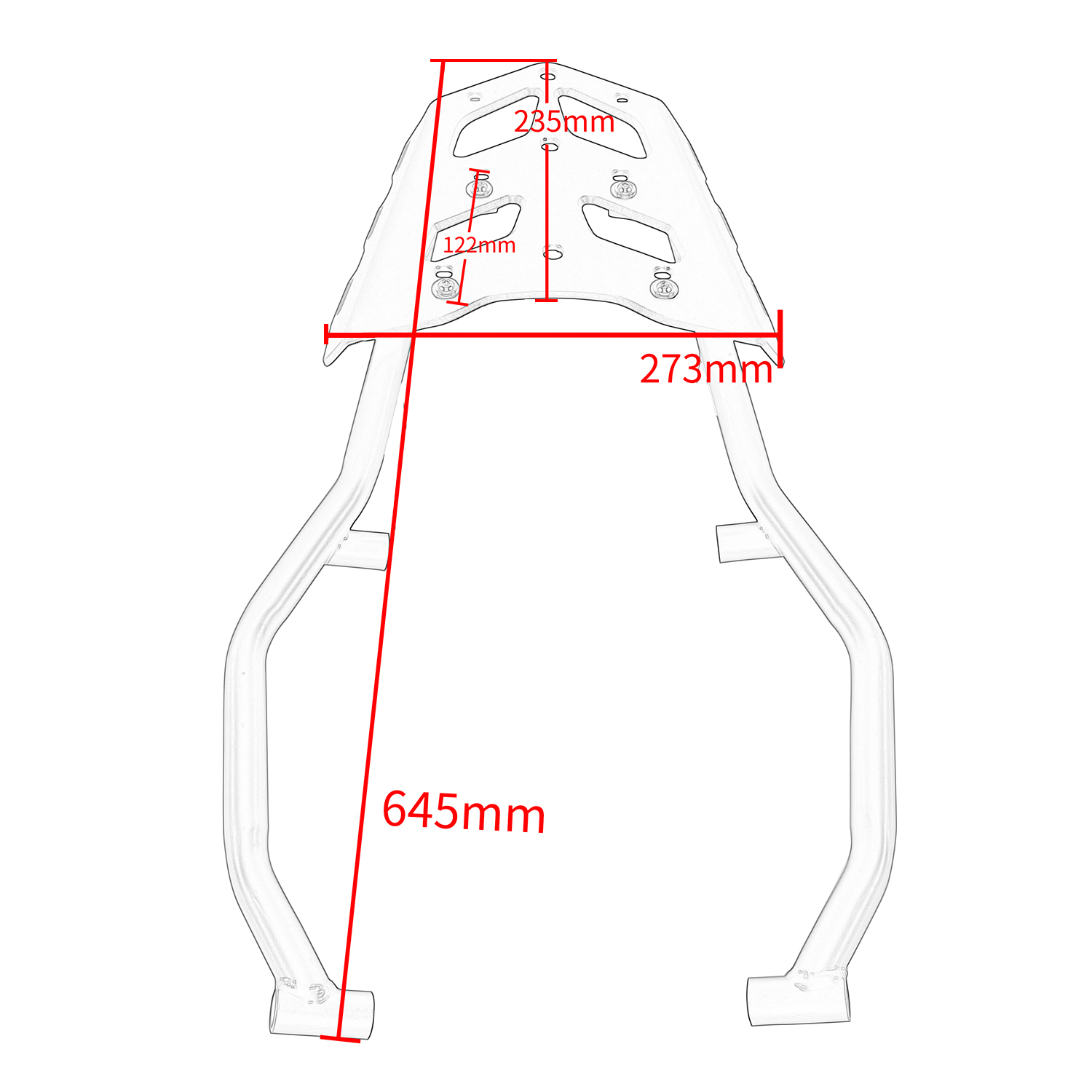 Yamaha Tenere 700, Gepäckbrücke Gepäckträger Gepäcksystem 2019-2021